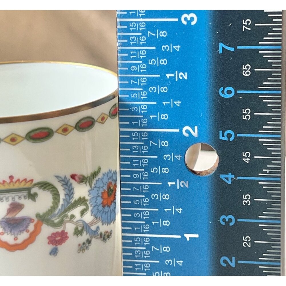 A. Raynaud Et Cie Limoges France Porcelain Cup & Saucer Set With Floral Motif Go - Picture 11 of 11